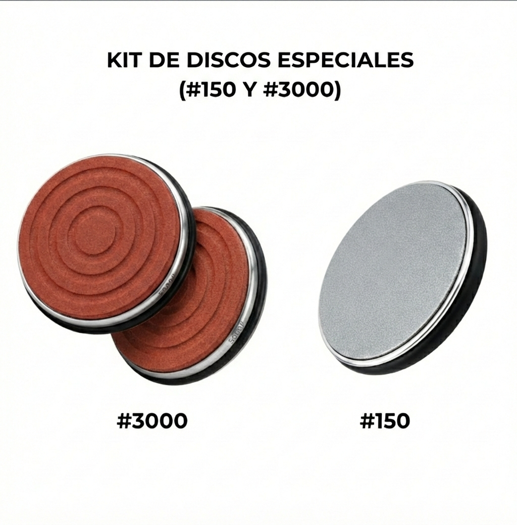 Kit de Discos Especiales Refilo® – Restauración y Pulido Final