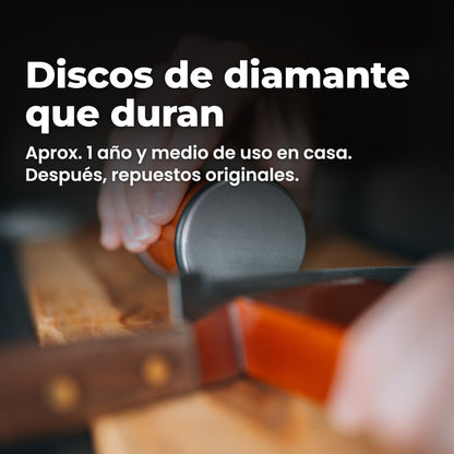 Los discos de diamante de Refilo duran aproximadamente un año y medio de uso en casa. Después se cambian por repuestos originales